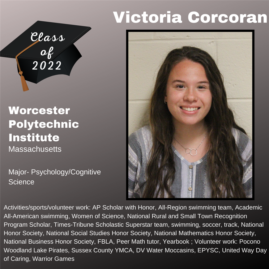 Top 25 Grad, Victoria Corcoran